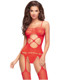 Bodystocking Rouge Hot nightfall - PH0032RED